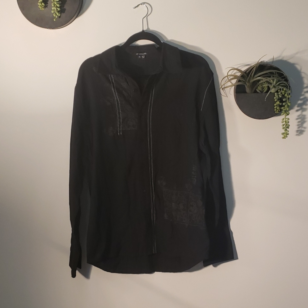 At Collins Long-sleeve Button Up